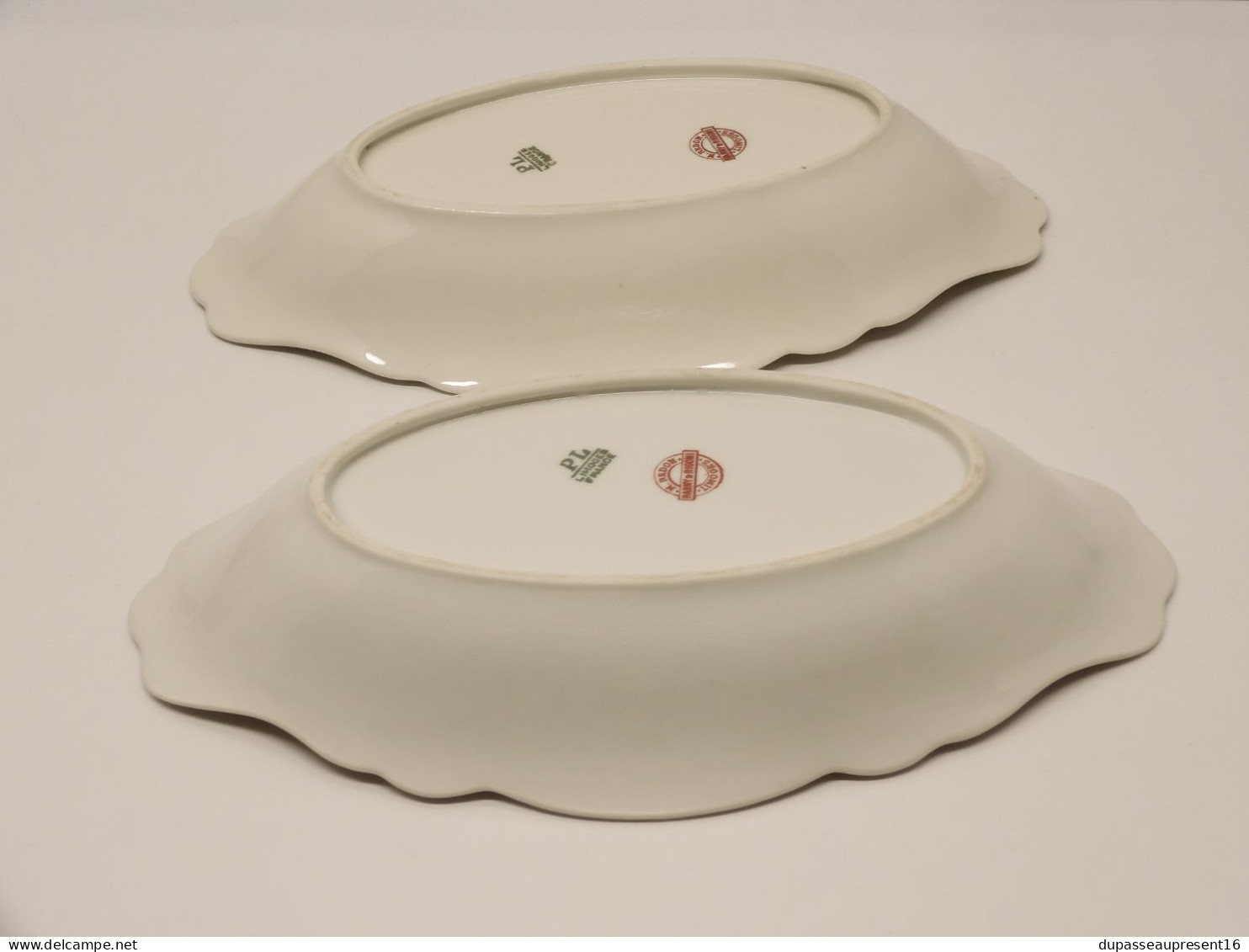 -2 RAVIERS PORCELAINE LIMOGES REDON BARNY & RIGONI Fleurs églantiers Roses   E