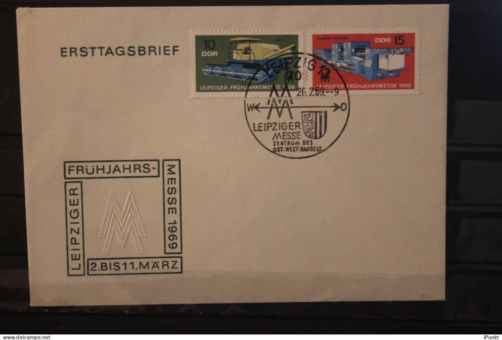 DDR 1969;  Leipziger Frühjahrsmesse 1969, Messebrief; MiNr. 1448-49; FDC - Buste - Usati