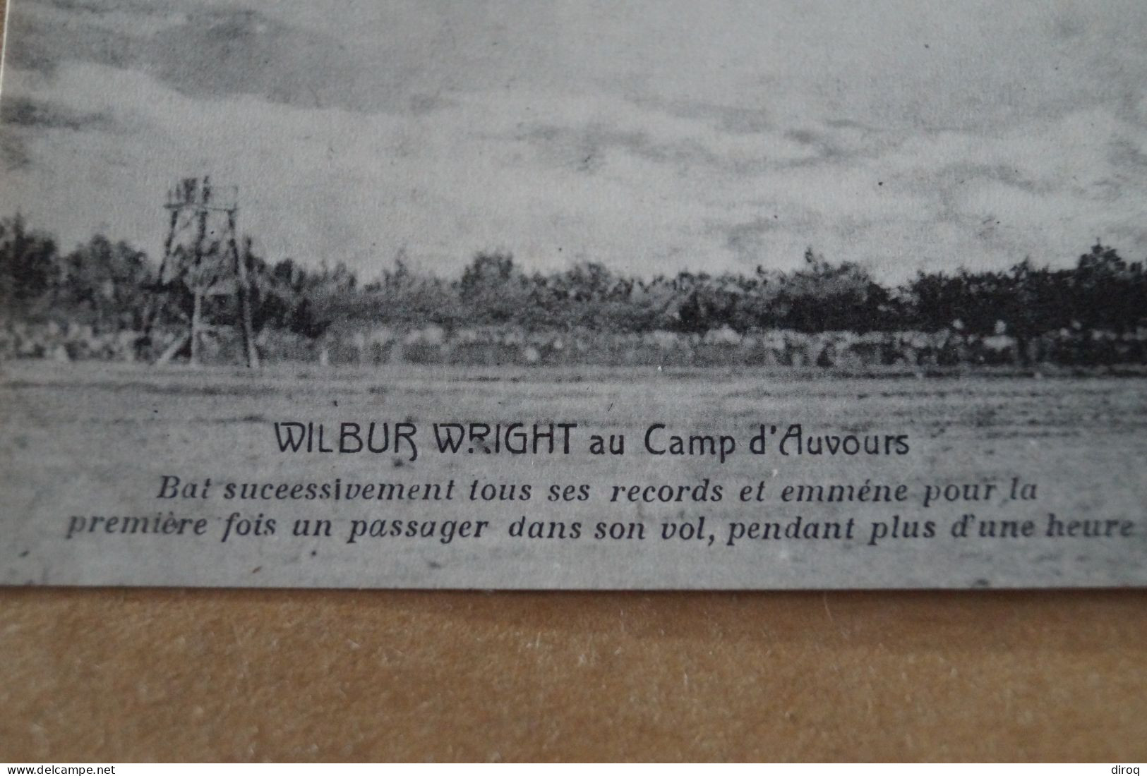 Aviation ,aviateur,Wilbur Wright Au Camp D'Auvours, Ancienne Carte Postale,collection - Piloten