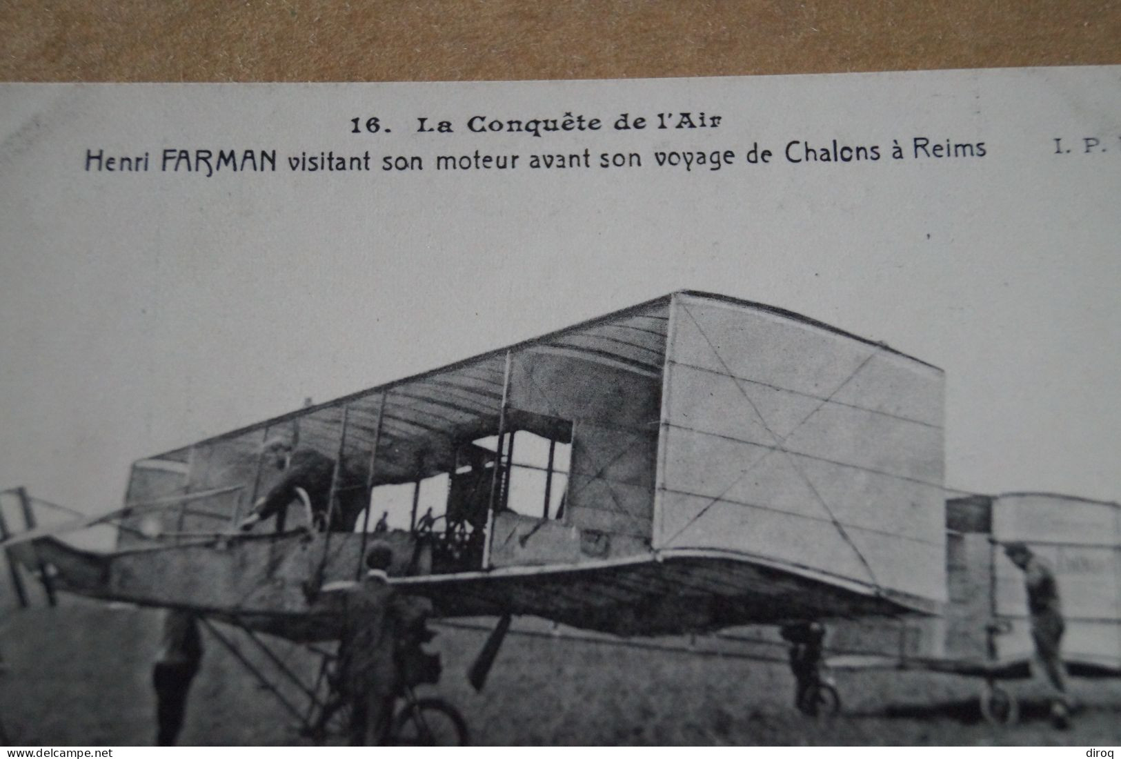 Aviation ,aviateur,Henri Farman Et Son Avion, Ancienne Carte Postale,collection - Flieger