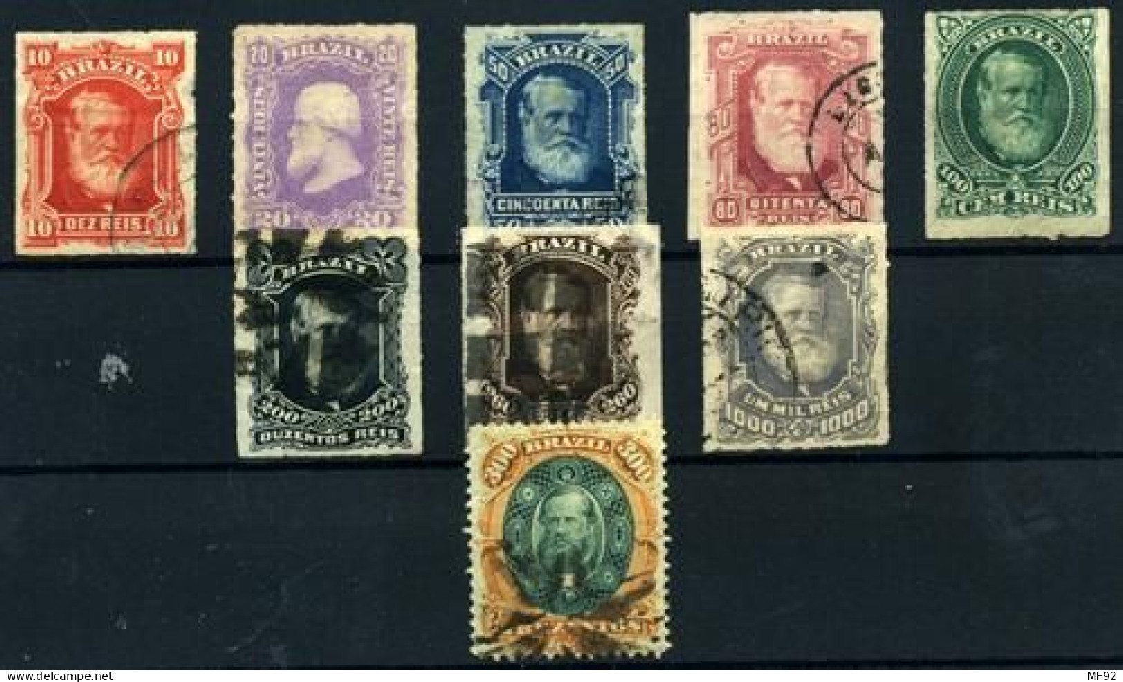 Brasil Nº 37/43, 46/7. Año 1878. - Unused Stamps