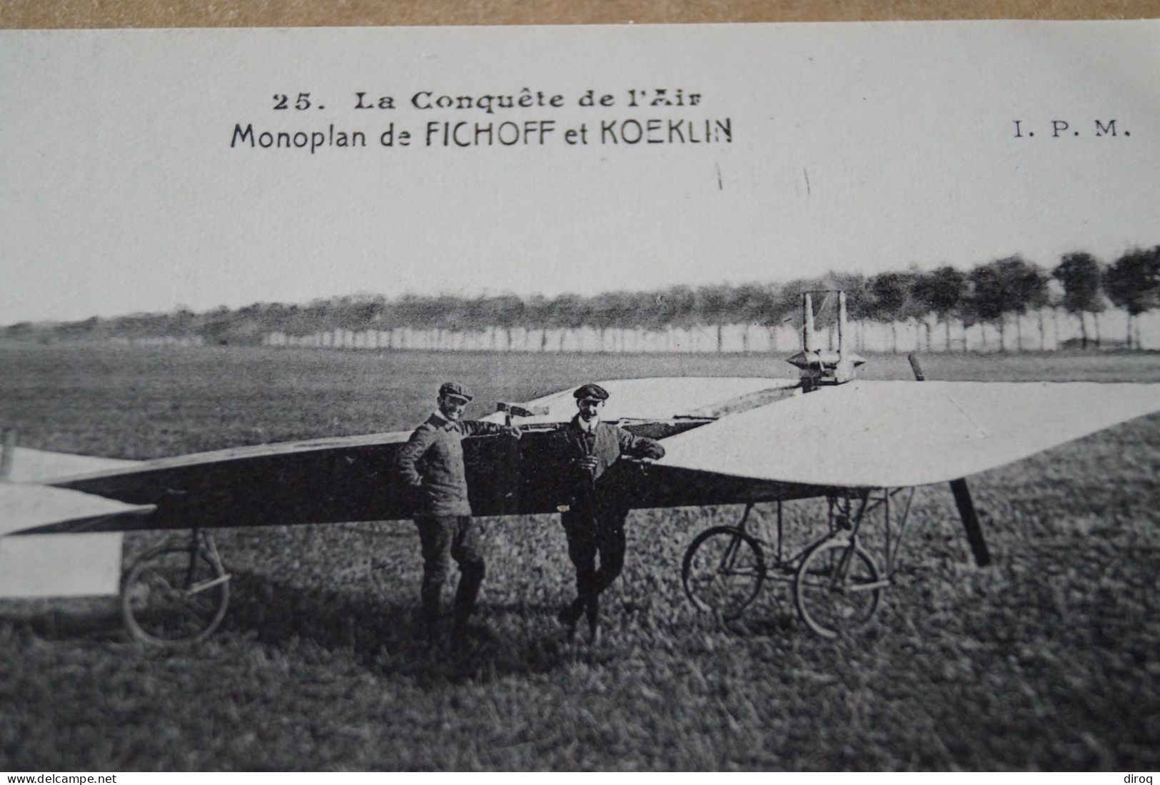 Aviation ,aviateur,monoplan De Fichoff Et Koeklin, Ancienne Carte Postale,collection - Flieger