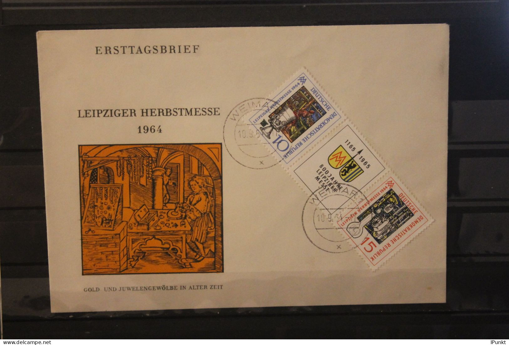 DDR 1964;  Leipziger Herbstmesse 1964, Messebrief; MiNr. 1052-53 - Enveloppes - Oblitérées