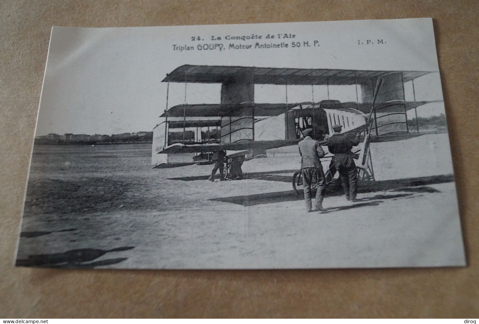 Aviation ,aviateur,Triplan Goupy,ancienne Carte Postale,collection - Aviatori