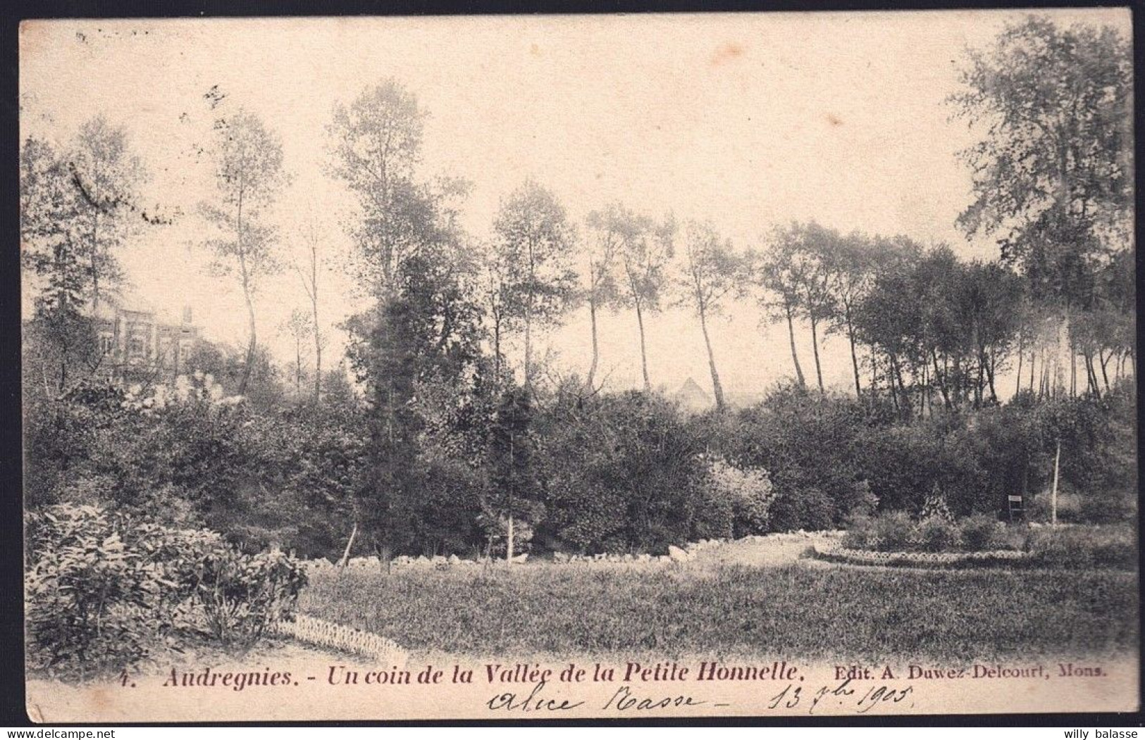 +++ CPA - AUDREGNIES - Un Coin De La Vallée De La Petite Honnelle - 1905   // - Quievrain