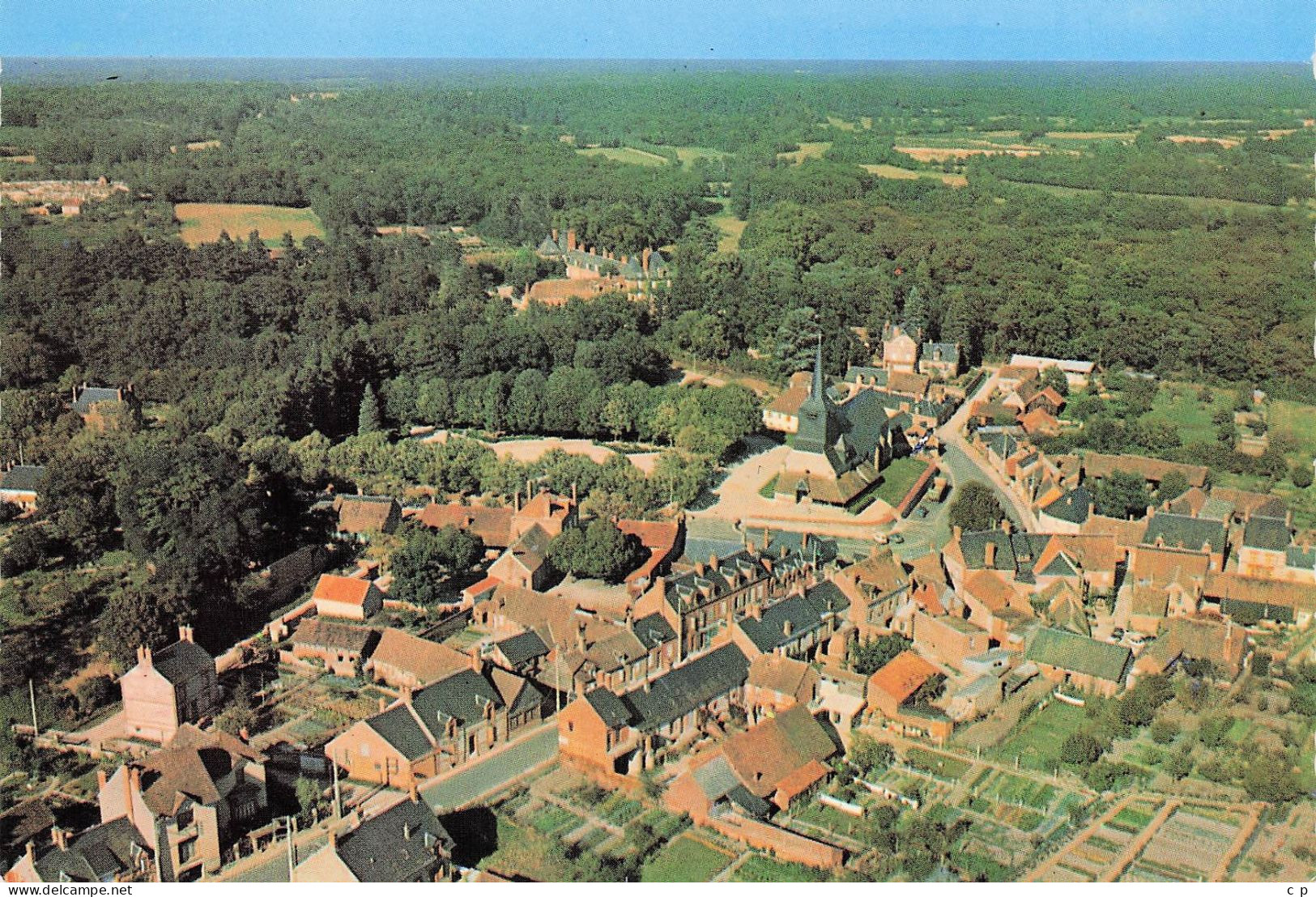 Brinon Sur Sauldre - Le Centre - L'Eglise Et Le Chateau   -  CPSM°Rn - Brinon-sur-Sauldre