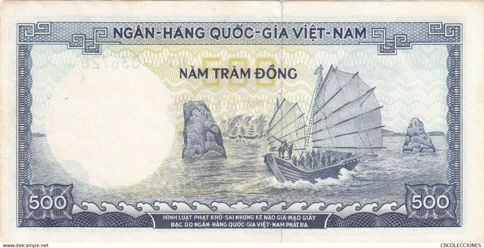 CRBX0220 BILLETE VIETNAM 500 DONG MBC - Viêt-Nam