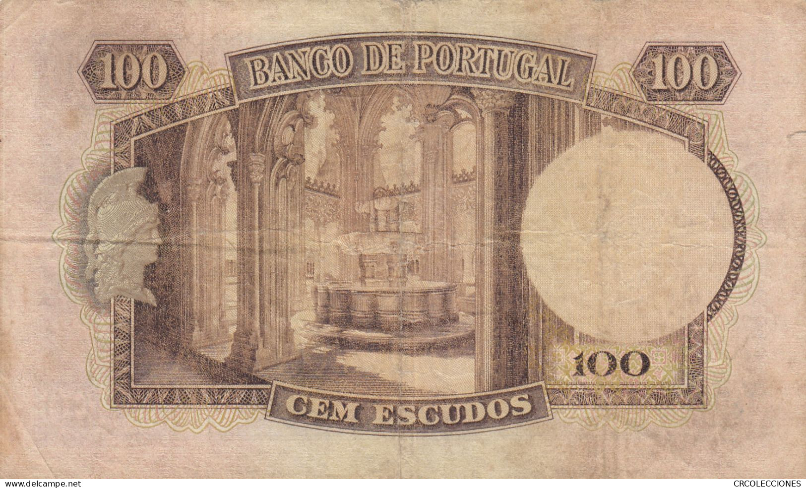 CRBX261 BILLETE PORTUGAL 100 ESCUDOS 1957 BC - Portugal