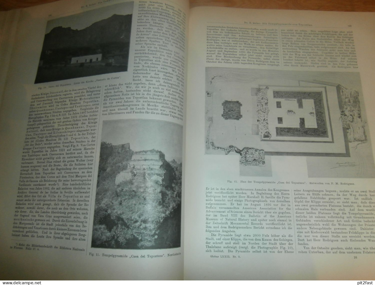 Völkerkunde Januar bis Juni 1898, gebundene GLOBUS Zeitschriften , Expedition , Kolonie , Reise , Berichte , Etnologie !