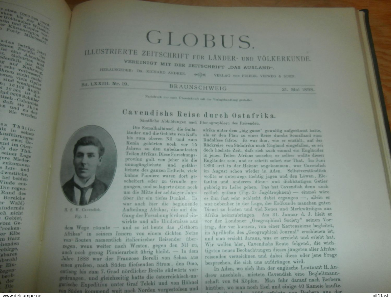 Völkerkunde Januar bis Juni 1898, gebundene GLOBUS Zeitschriften , Expedition , Kolonie , Reise , Berichte , Etnologie !