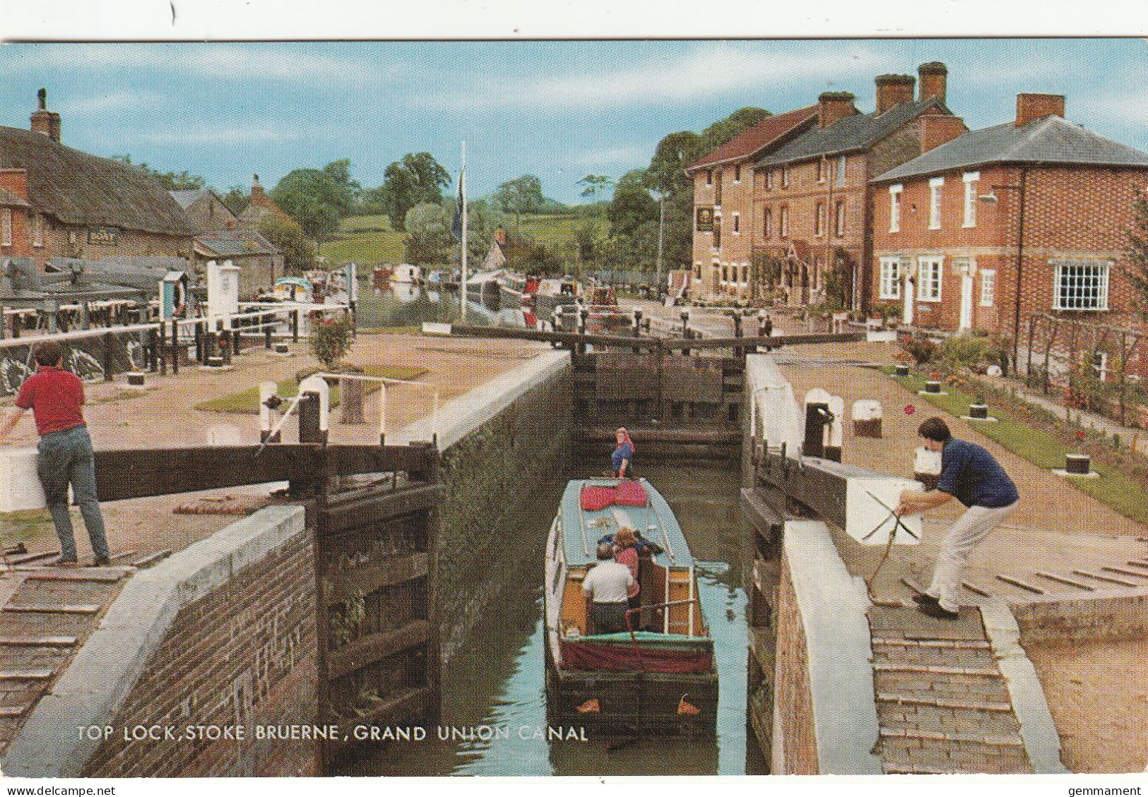 STOKE BRUERNE - TOP LOCK , GRAND UNION CANAL - Northamptonshire