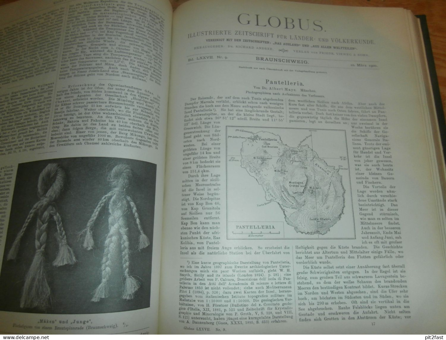 Völkerkunde Januar bis Juni 1900 gebundene GLOBUS Zeitschriften , Expedition , Kolonie , Reise , Berichte , Etnologie !