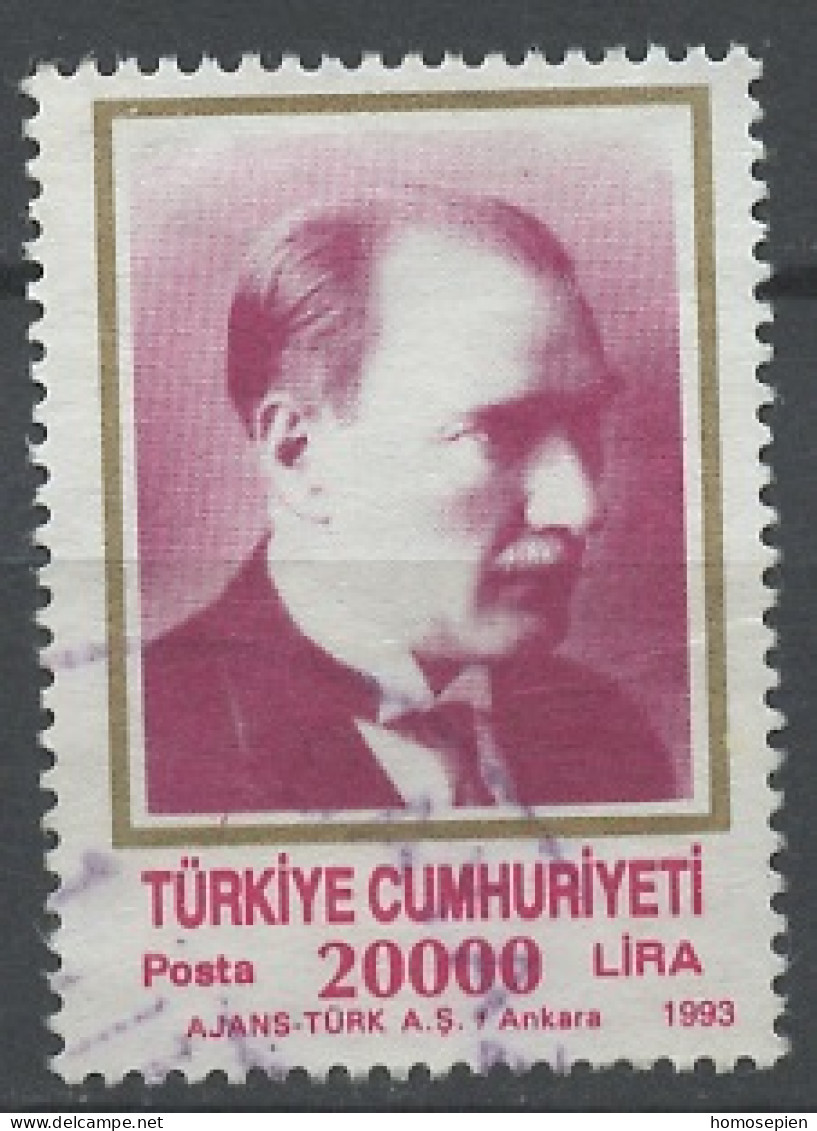 Turquie - Türkei - Turkey 1993 Y&T N°2749 - Michel N°3001C (o) - 20000l Atatürk - Gebraucht