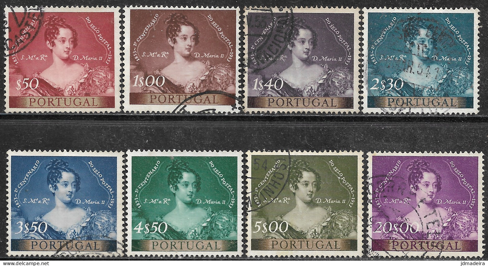 Portugal – 1953 Stamps Centenary Used Set - Used Stamps
