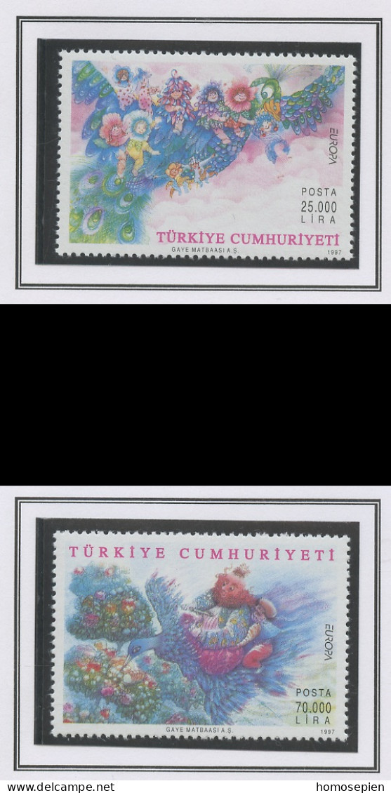 Turquie - Türkei - Turkey 1997 Y&T N°2846 à 2847 - Michel N°3109 à 3110 *** - EUROPA - Ungebraucht