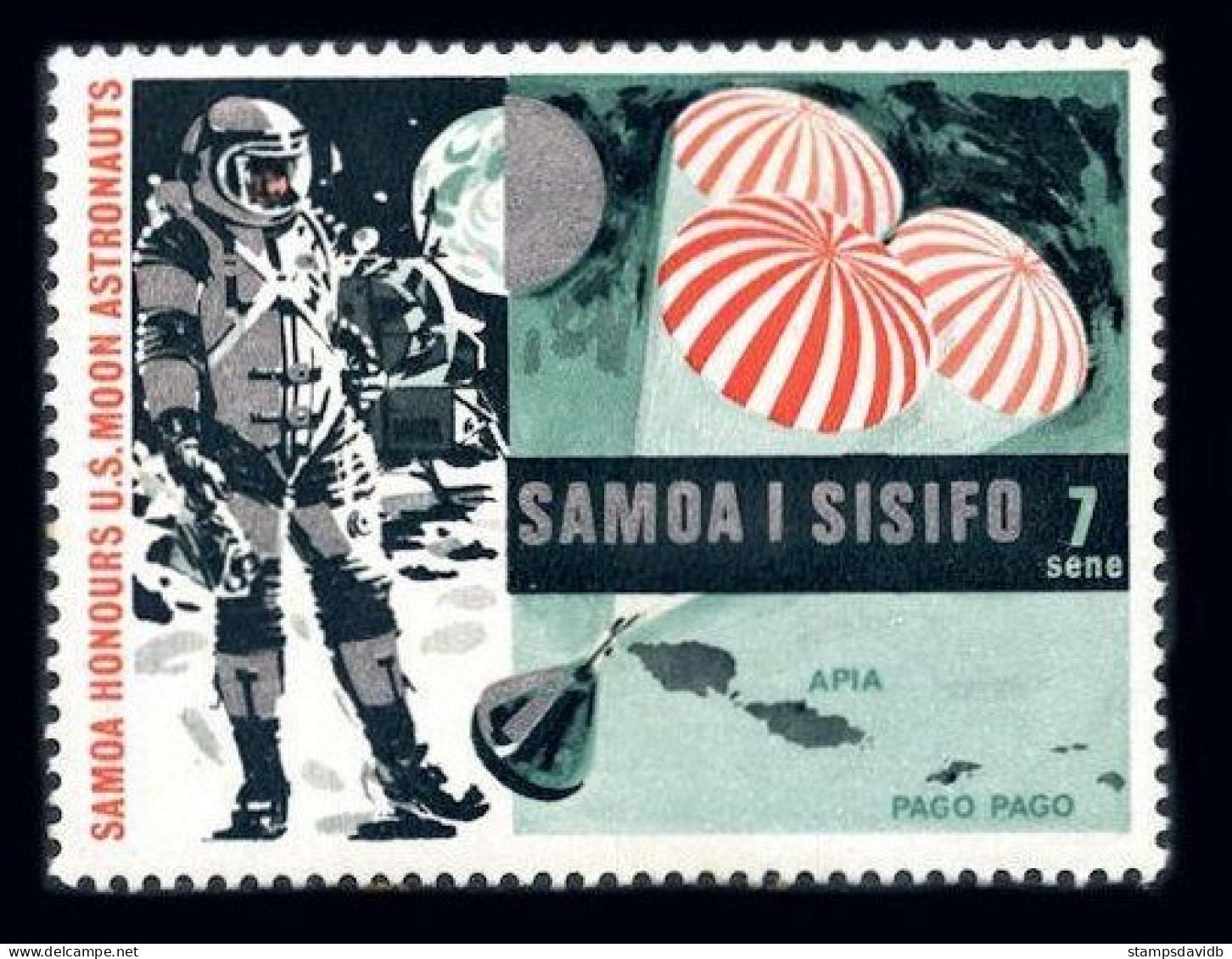 1969 Samoa 204 Astronaut Apollo XII - Oceania