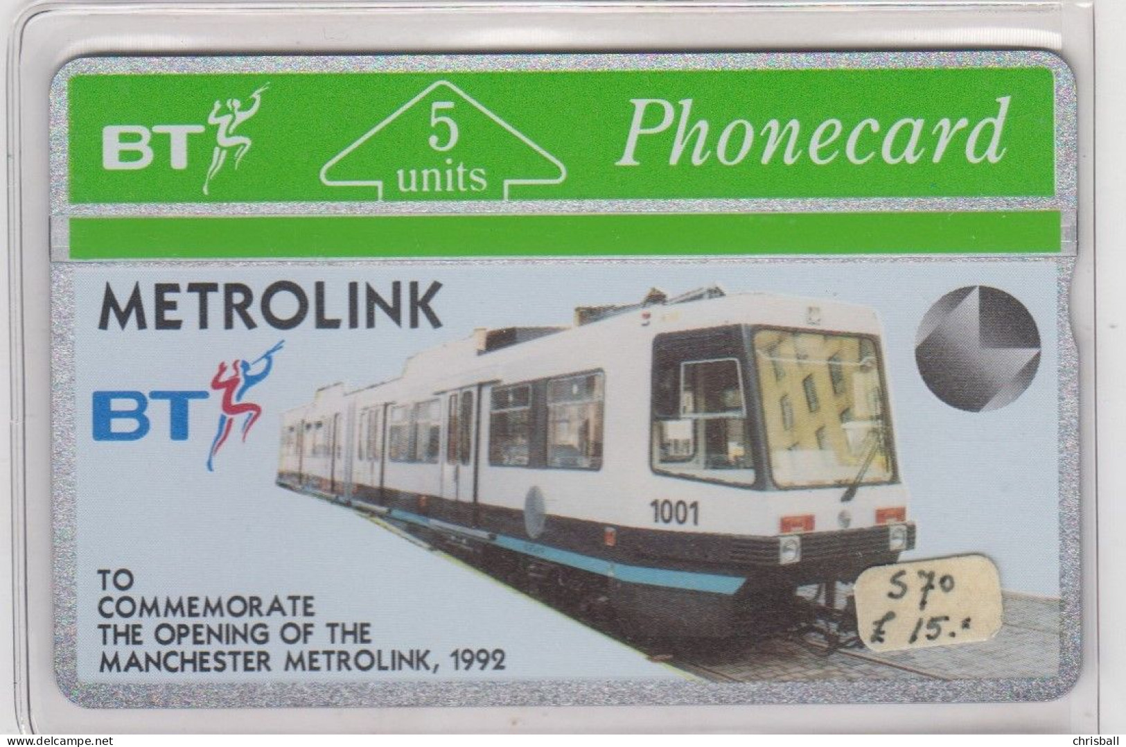 BT 5 Unit  - Metrolink'  Mint - BT Emissions Commémoratives