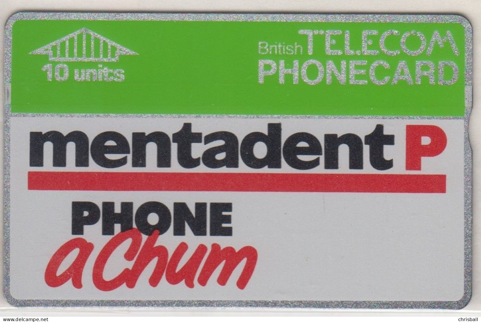 BT 10 Unit  - 'Mentadent P'  Mint - BT Souvenir