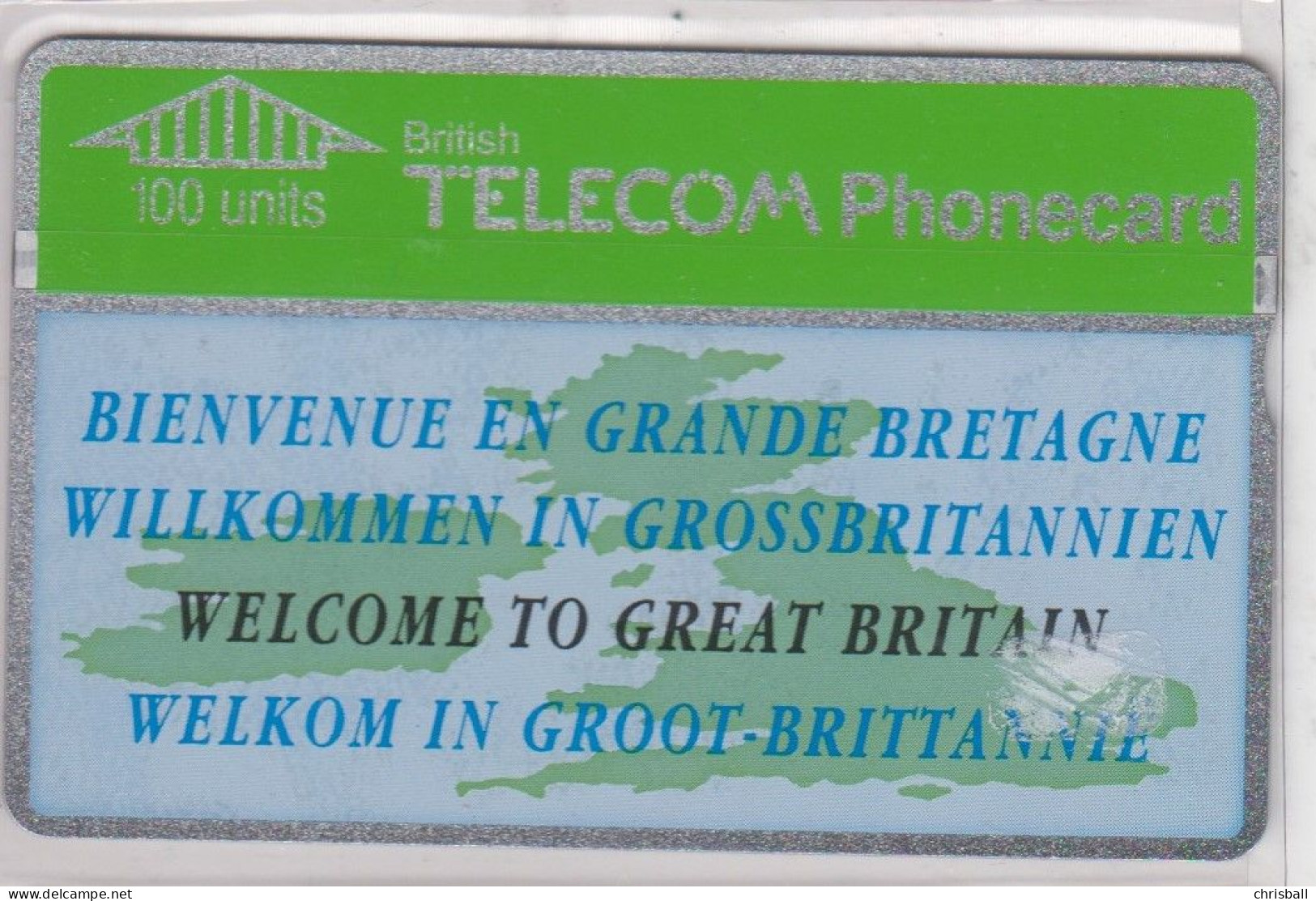 BT 100 Unit  - 'Welcome To Great Britain'  Mint - BT Commemorative Issues