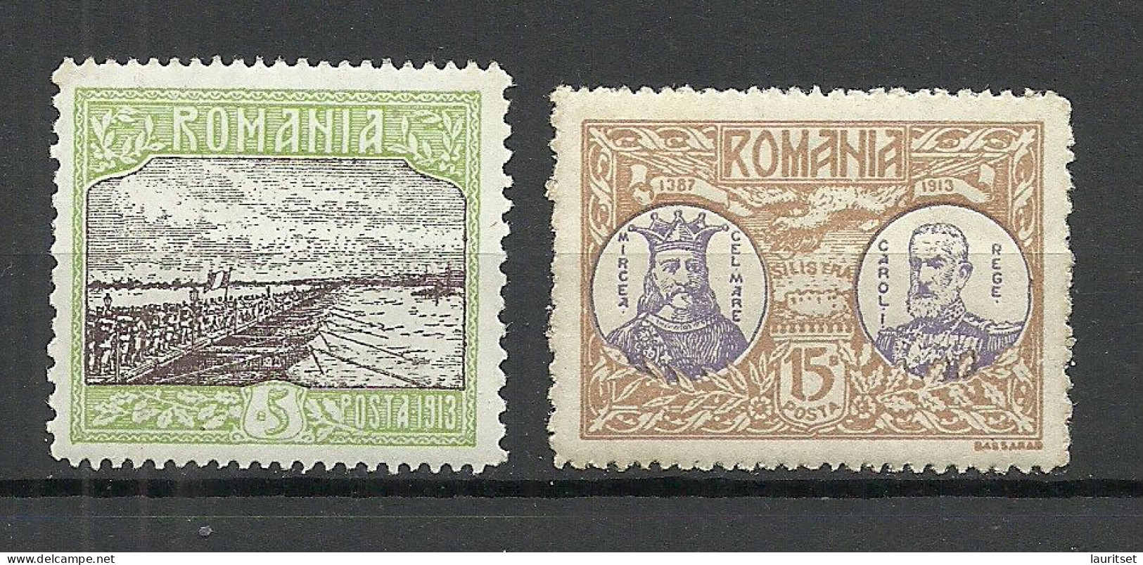 ROMANIA Rumänien 1913 Michel 229 & 231 MNH - Ongebruikt