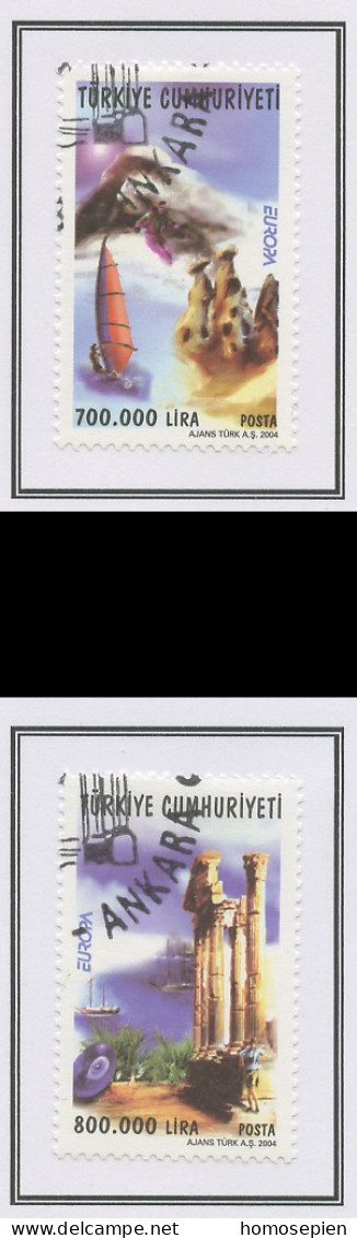 Turquie - Türkei - Turkey 2004 Y&T N°3105 à 3106 - Michel N°3376 à 3377 (o) - EUROPA - Usati