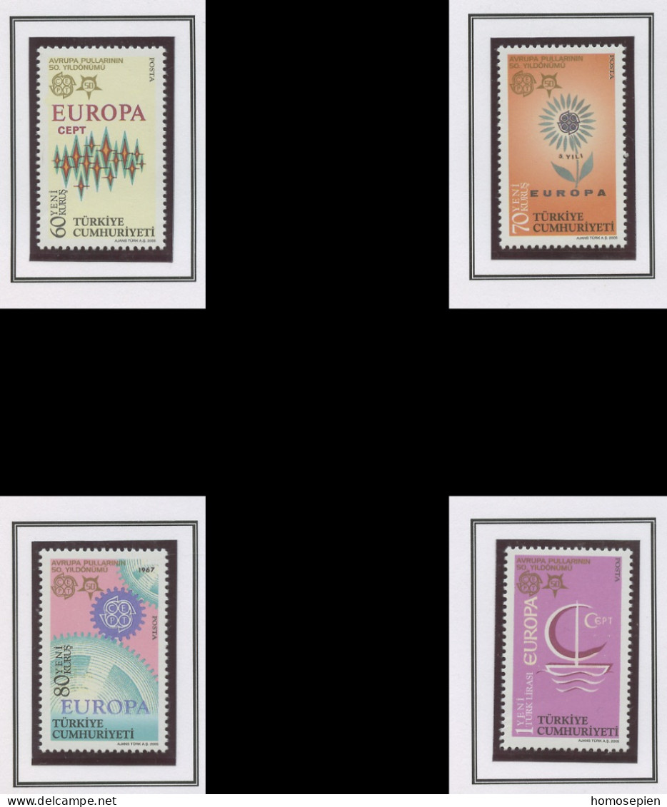 Turquie - Türkei - Turkey 2005 Y&T N°3212 à 3215 - Michel N°3487 à 3490 *** - EUROPA - Unused Stamps