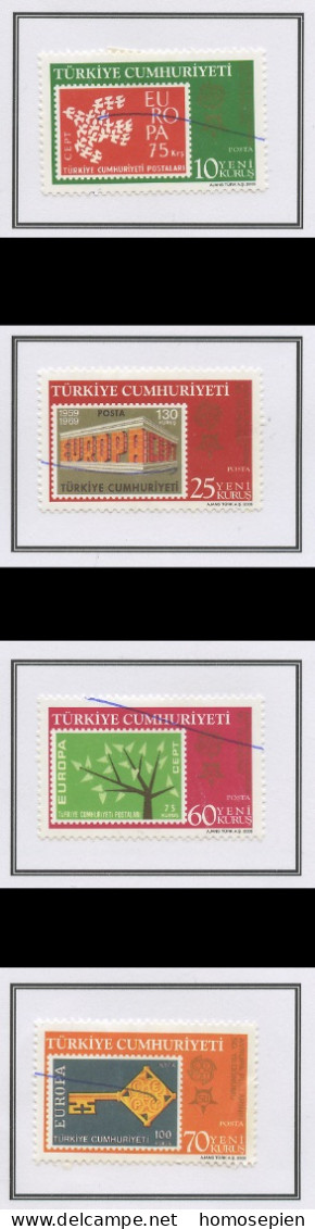 Turquie - Türkei - Turkey 2005 Y&T N°(1 à 4) - Michel N°3495 à 3497 (o) - EUROPA - Dentelé - Gebraucht