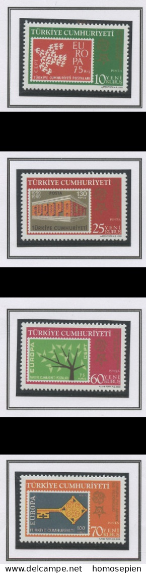 Turquie - Türkei - Turkey 2005 Y&T N°(1 à 4) - Michel N°3495 à 3497 *** - EUROPA - Dentelé - Unused Stamps