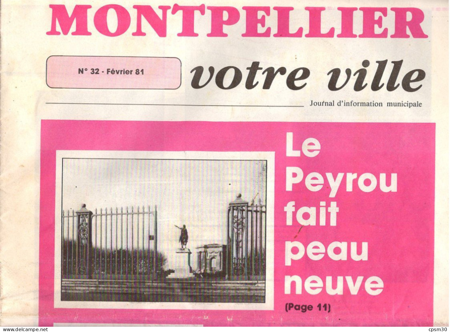 Livre 34 - Journal D'Information Municipale, Votre Ville Montpellier, Février 1981, 24 Pages - Languedoc-Roussillon