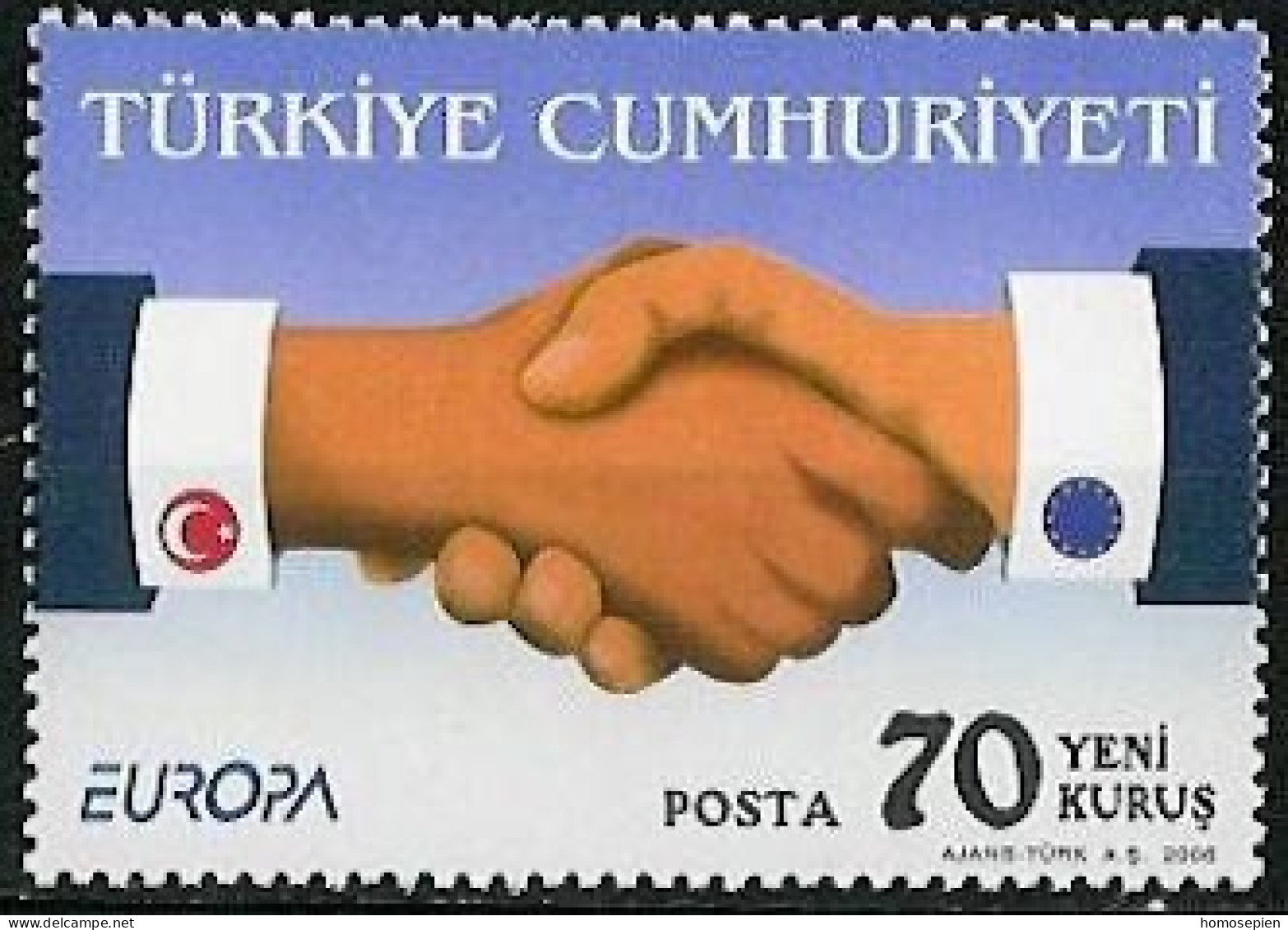 Turquie - Türkei - Turkey 2006 Y&T N°3236 - Michel N°3519 *** - 70k EUROPA - Unused Stamps