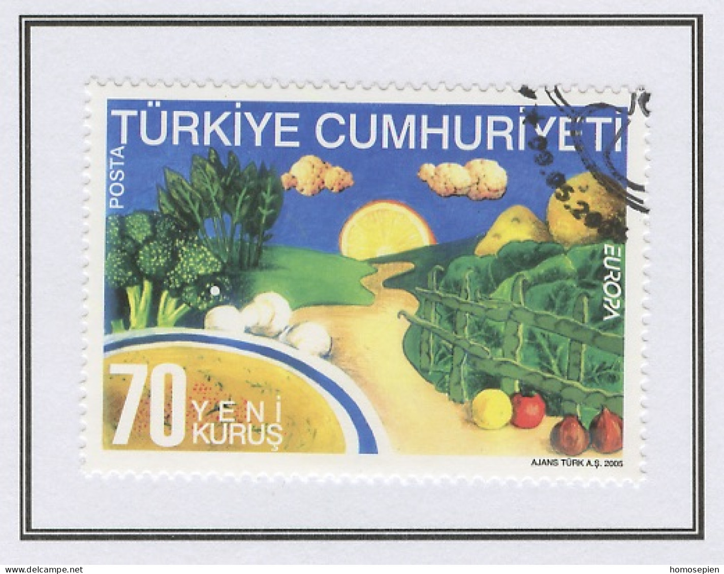 Turquie - Türkei - Turkey 2005 Y&T N°3167 - Michel N°3438 (o) - 70k EUROPA - Oblitérés