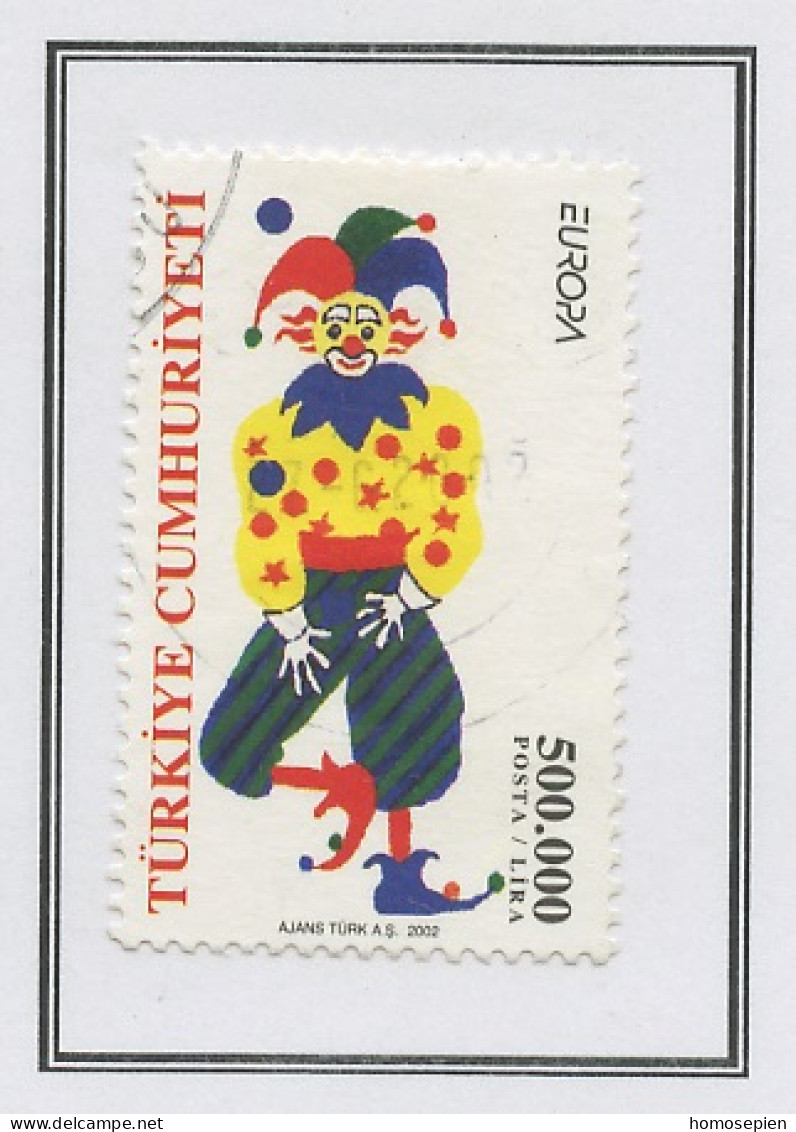 Turquie - Türkei - Turkey 2002 Y&T N°3030 - Michel N°3301 (o) - 500000l EUROPA - Used Stamps