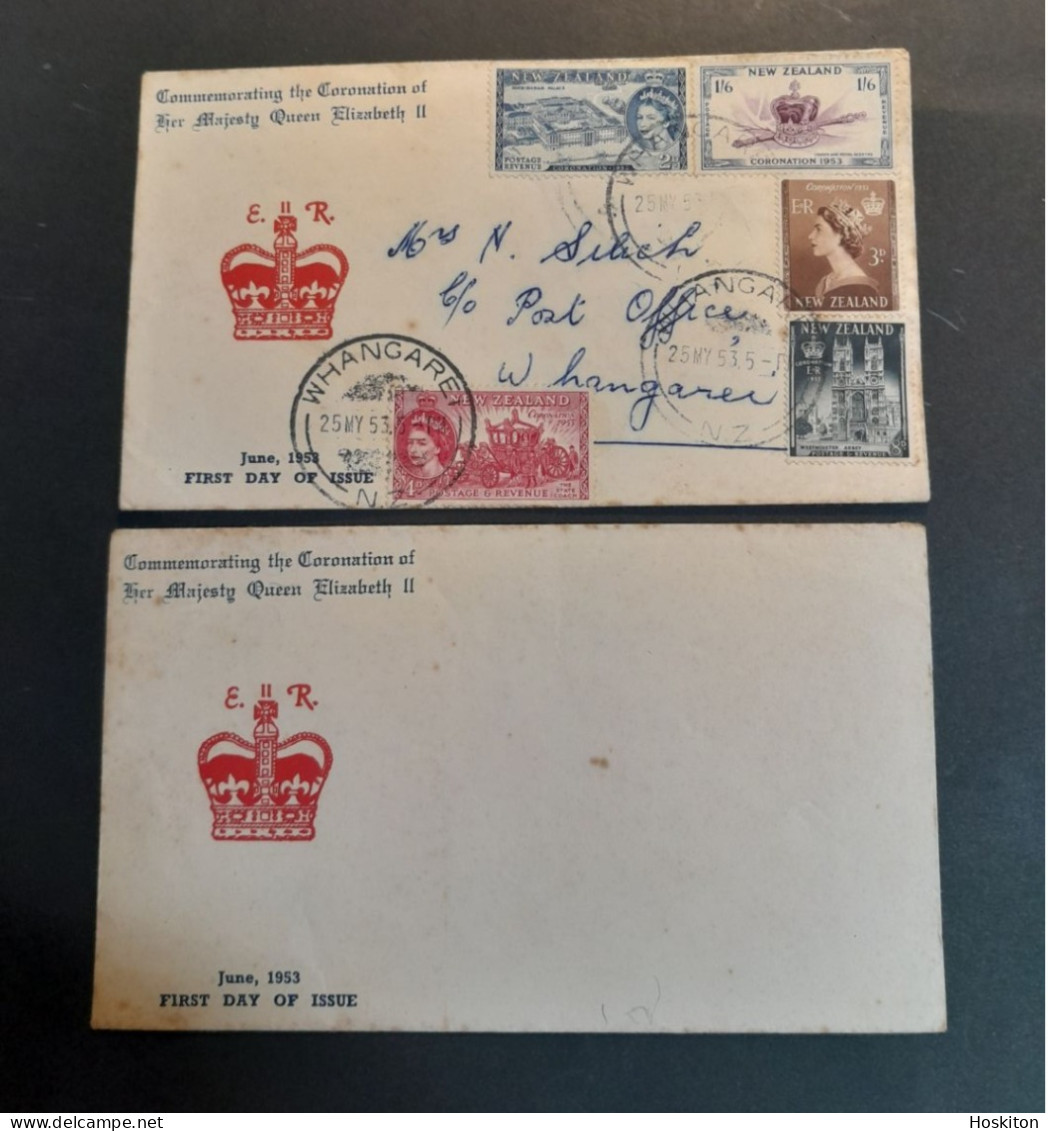 June 1953 Commemorating The Coronation Of Her Majesty The Queen Elizabeth 11 - Lettres & Documents