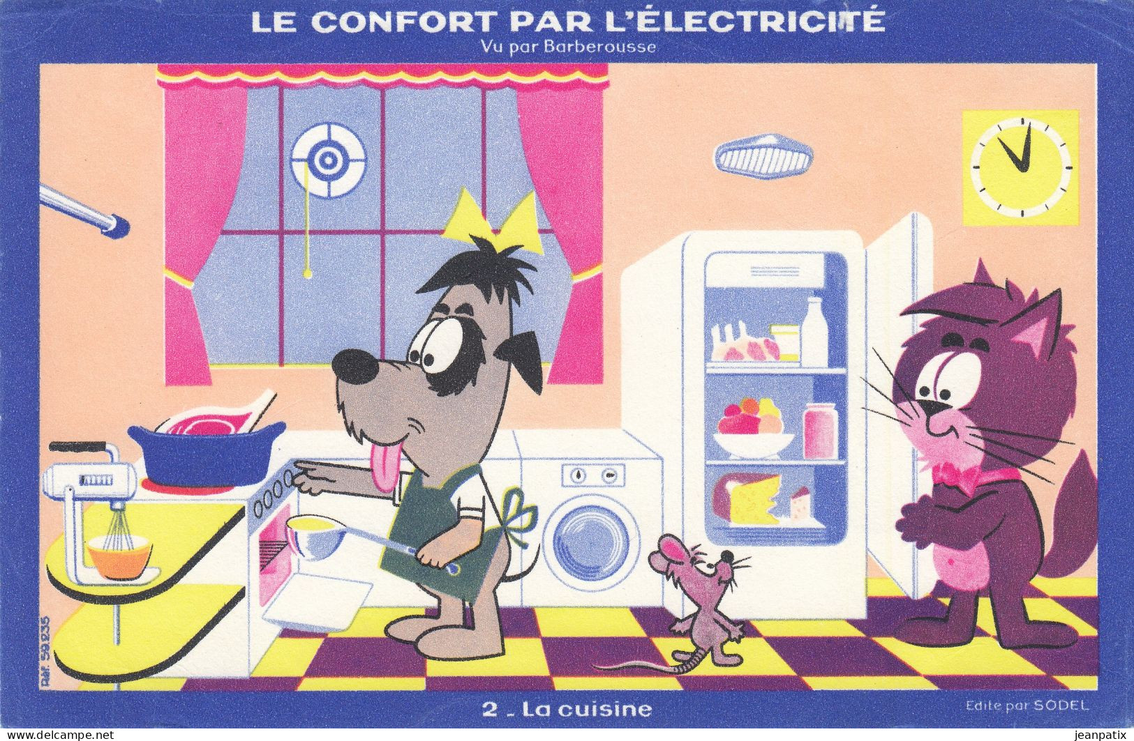 BUVARD - ELECTRICITE, 2 La Cuisine Vue Par Barberousse - Elettricità & Gas