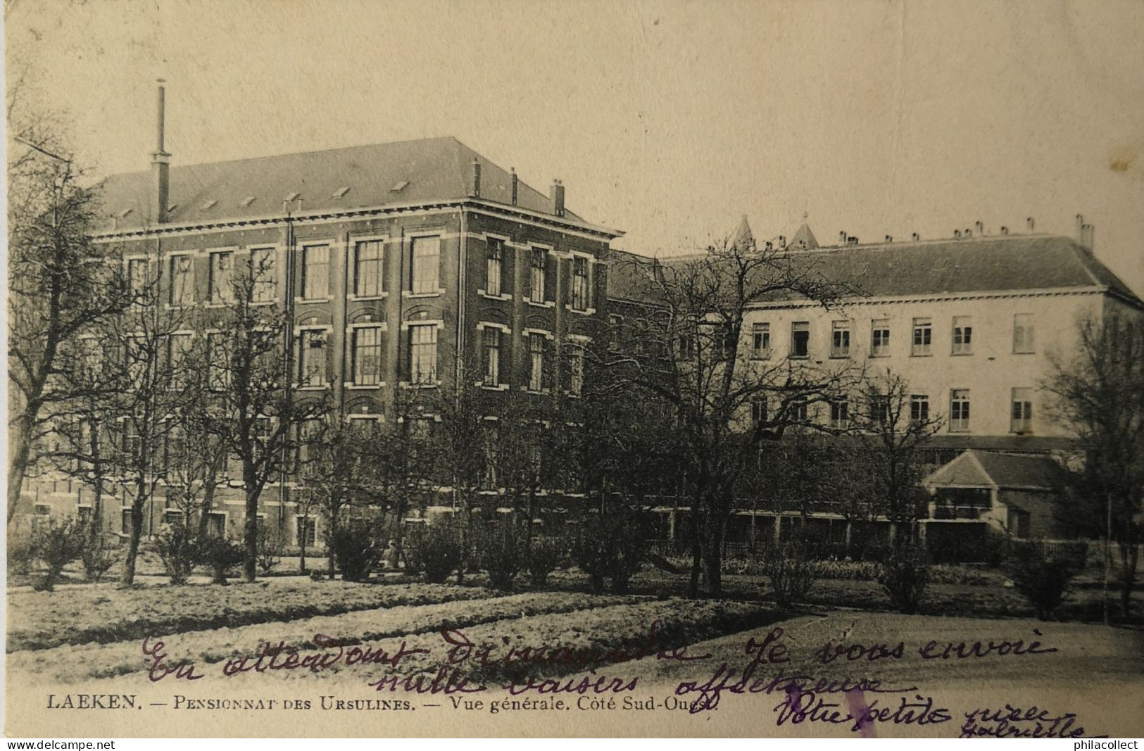 Laeken // Pensionnat Des Ursulines - Vue Generale Cote Sud Ouest 1908 - Laeken
