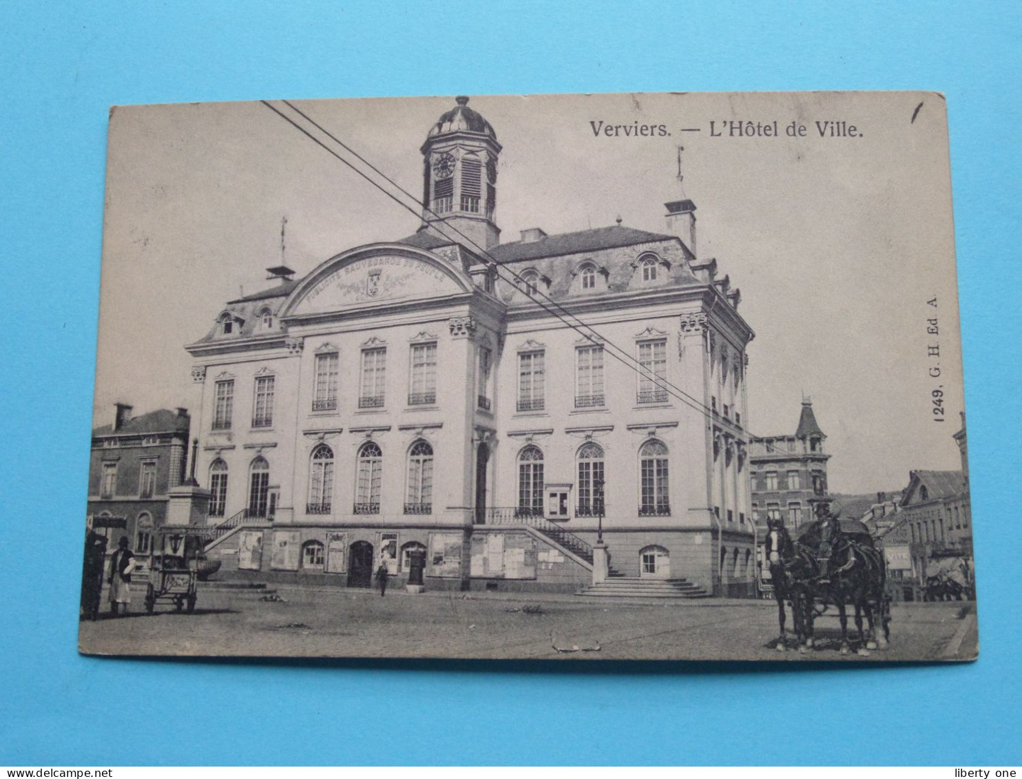 L'Hôtel De Ville > Verviers ( Edit. :  1249 G H Ed A ) Anno 1909 ( Voir / Zie SCANS ) ! - Verviers
