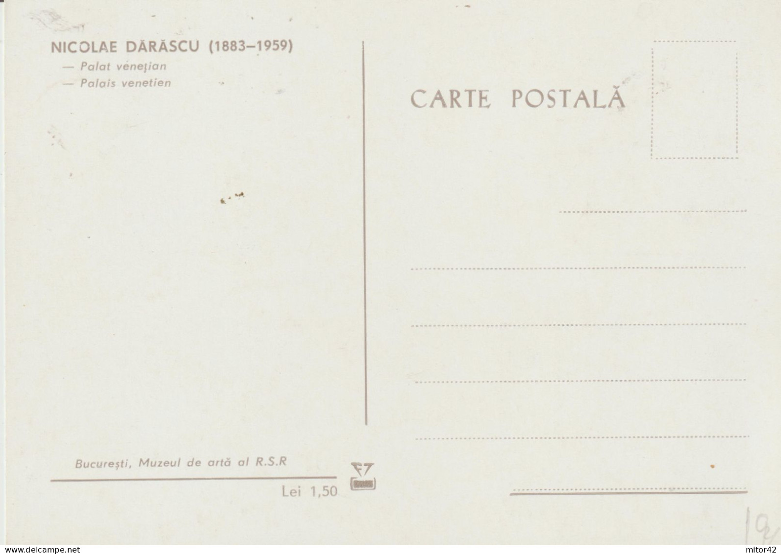 19-Tematica Saluti Da "Italia Nel Mondo": Romania-1972-Venezia-Cartolina Maximum Con Annullo Speciale - Souvenir De...