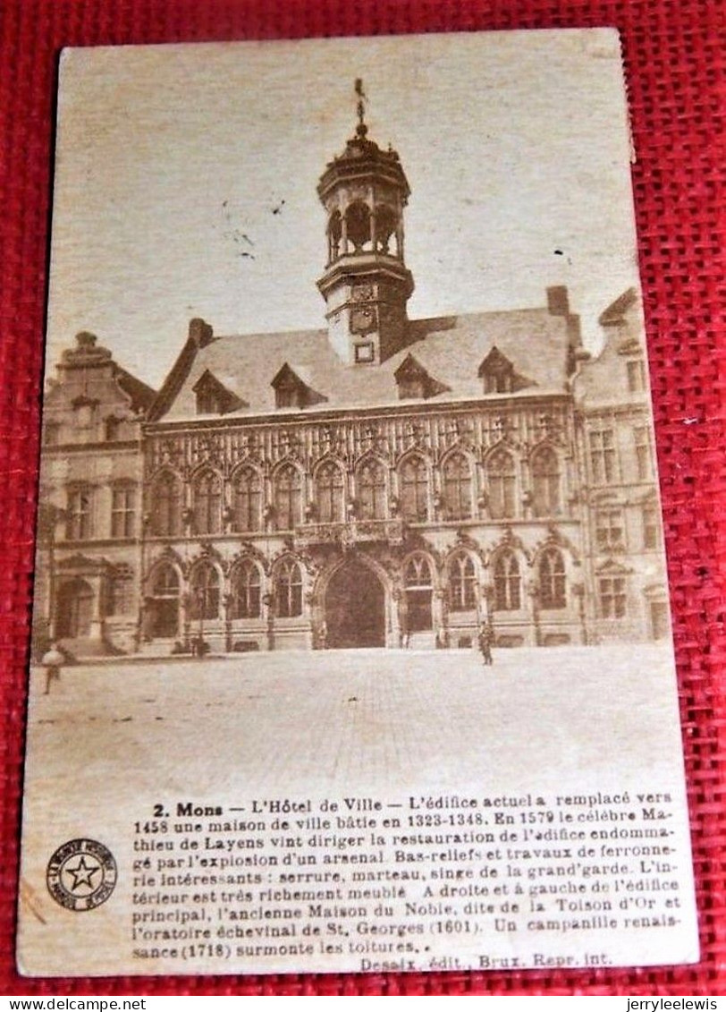 MONS  -  L' Hôtel De Ville - Mons