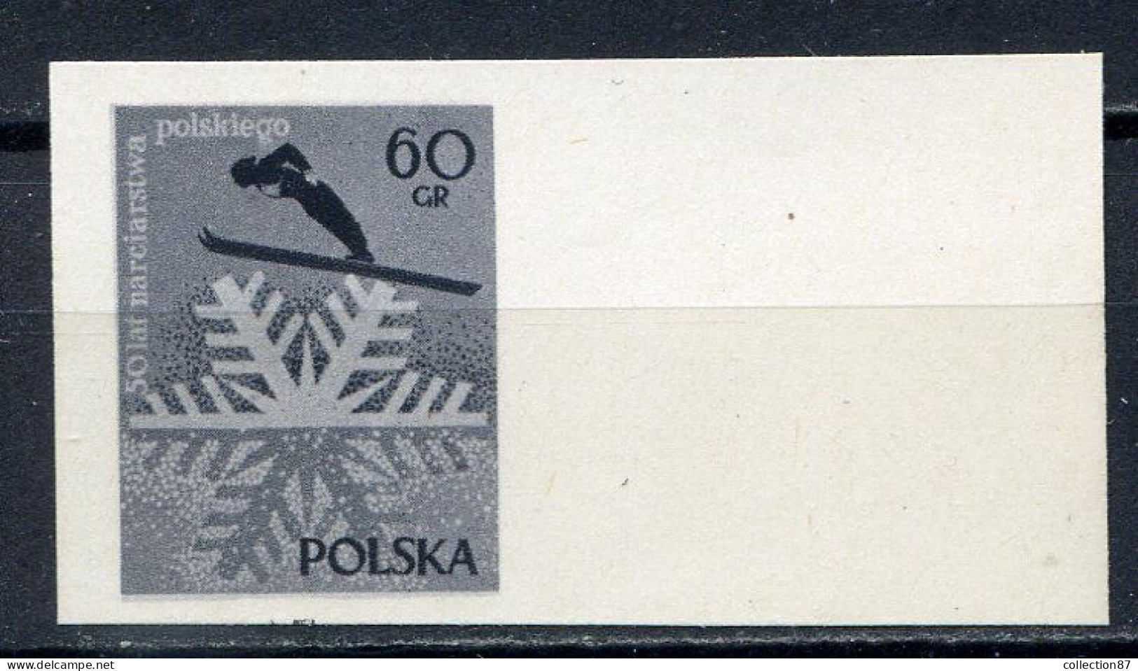 POLOGNE < ESSAI Yvert N° 883 - SAUT à SKI  SKIEUR - Prototype De Gravure - Errors & Oddities