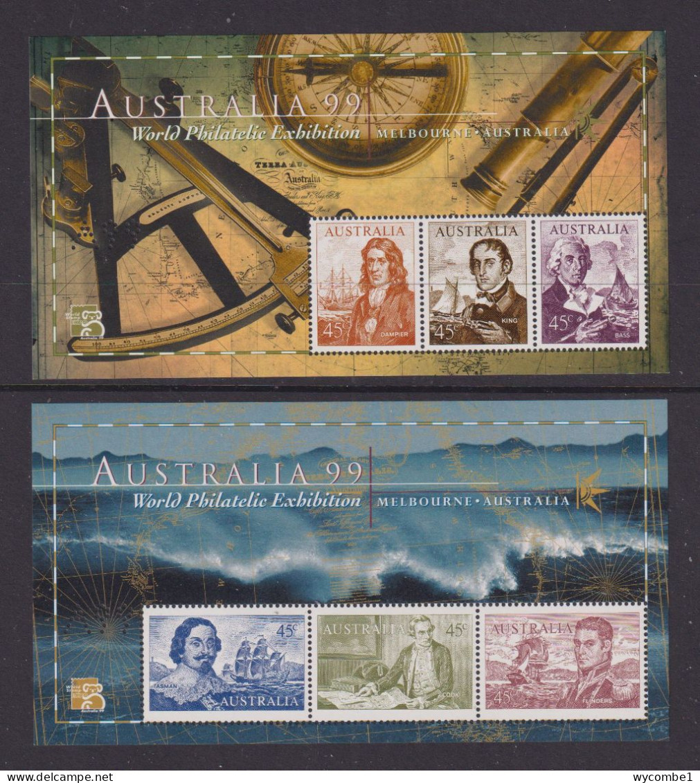 AUSTRALIA - 1999 International Stamp Exhibition Miniature Sheets (2) Perf  Never Hinged Mint - Blokken & Velletjes