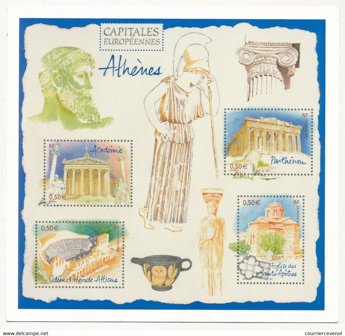 FRANCE - Carte Postale  "ATHENES" Le Parthénon - 14,5 Cm X 15,4 Cm - Pour L'international - SUP - PAP: Sonstige (1995-...)