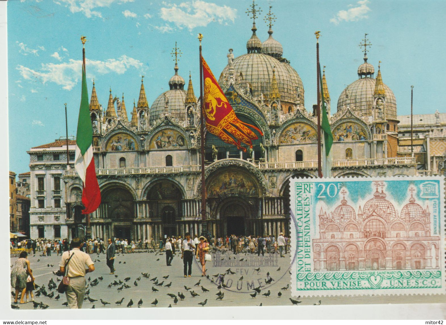 23-Tematica Saluti Da "Italia Nel Mondo":Nuova Caledonia-1972-Venezia-Cartolina Maximum Con Annullo Speciale - Souvenir De...