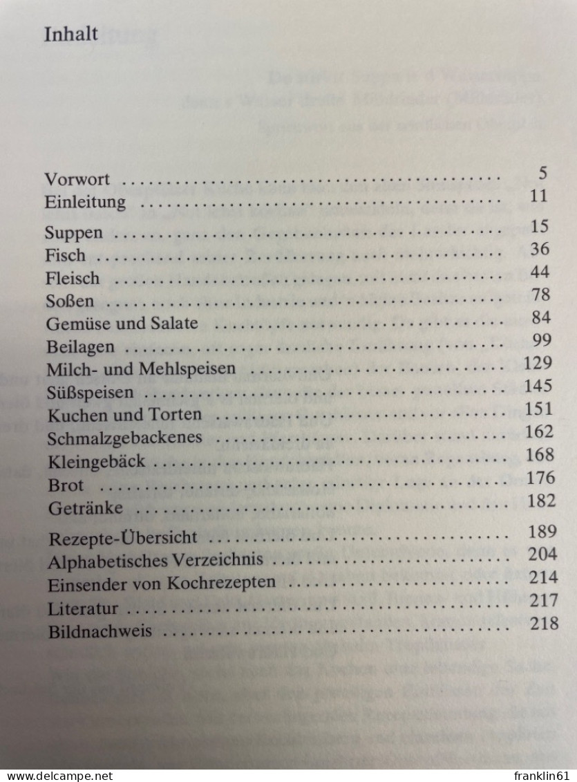 Oberpfälzer Kost : Aus Bauern-, Bürger- Und Pfarrhäusern. - Essen & Trinken