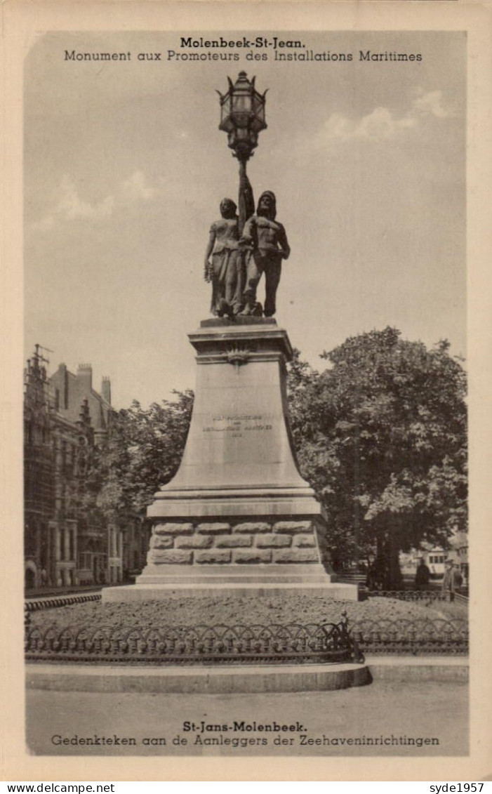 Molenbeek St Jean: Monument Aux Promoteurs Des Install. Maritimes /gedenkteken Aan De Aanlegers Der Zeehaveninrichtigen - St-Jans-Molenbeek - Molenbeek-St-Jean