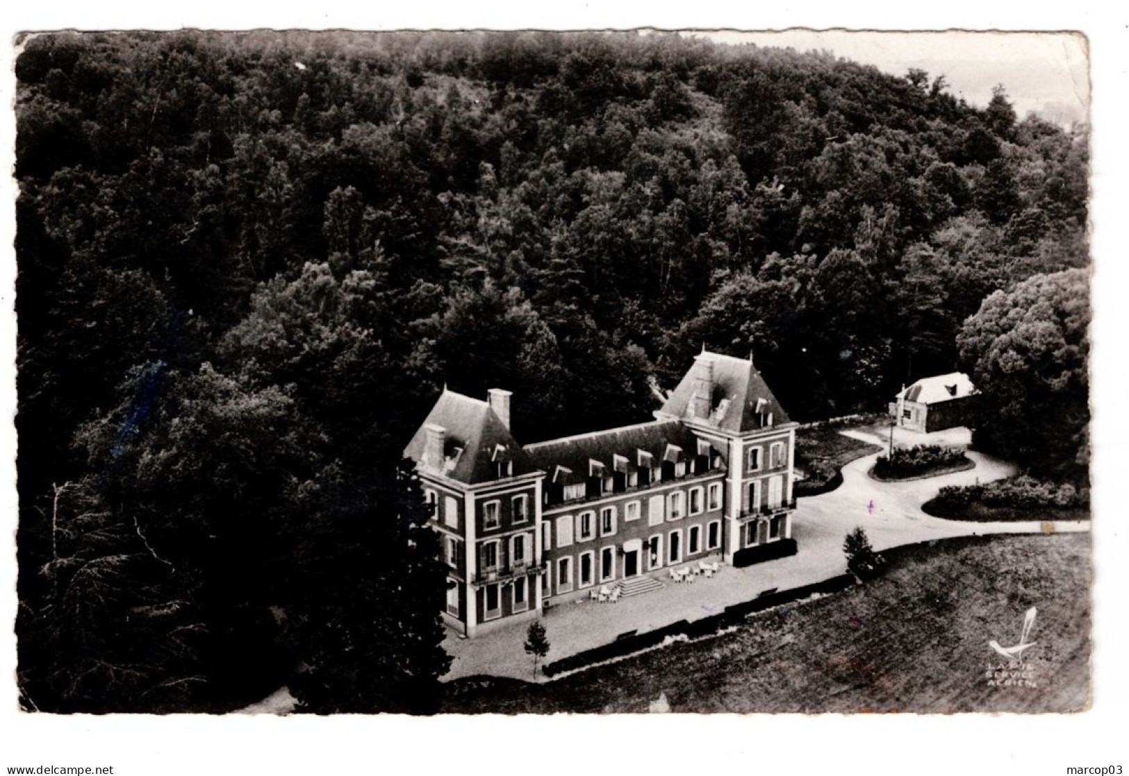 27 EURE SERQUIGNY Château De Maubuisson EN AVION AU DESSUS DE... Plan Peu Courant - Serquigny
