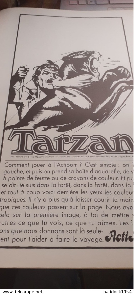 TARZAN Collection Actibom EDGAR RICE BURROUGHS Delpire 1968 - Tarzan