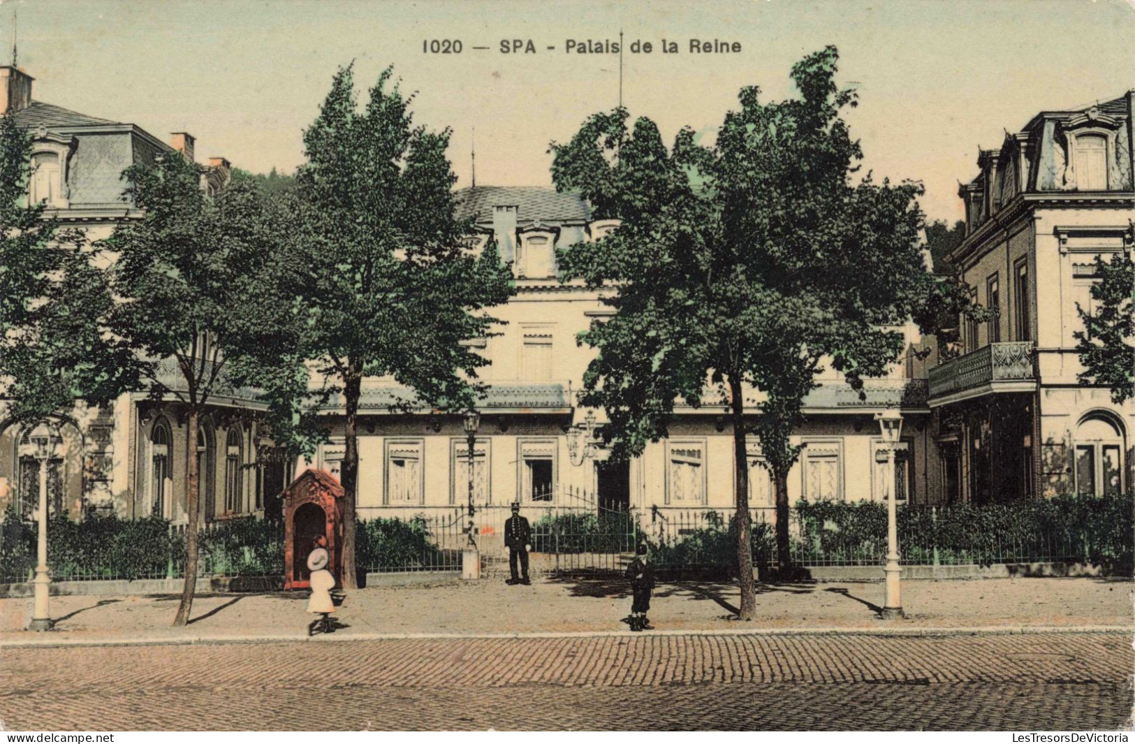 BELGIQUE - SPA - Palais De La Reine - Colorisé - Carte Postale Ancienne - Verviers