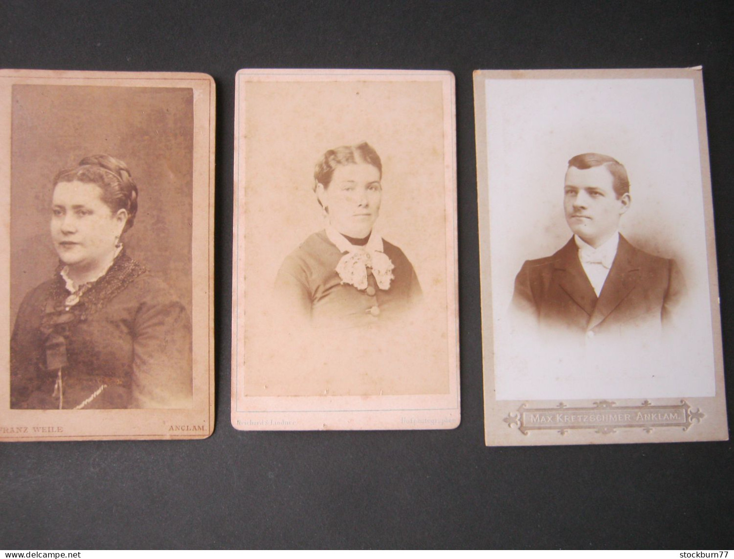 ANKLAM , 3 Fotos Auf Pappe Um 1900 - Anklam