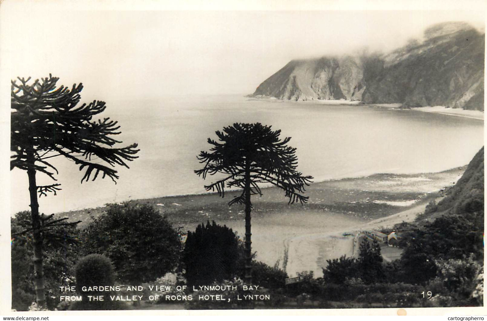 Lynmouth Bay From The Valley Of Rocks Hotel Lynton - Lynmouth & Lynton