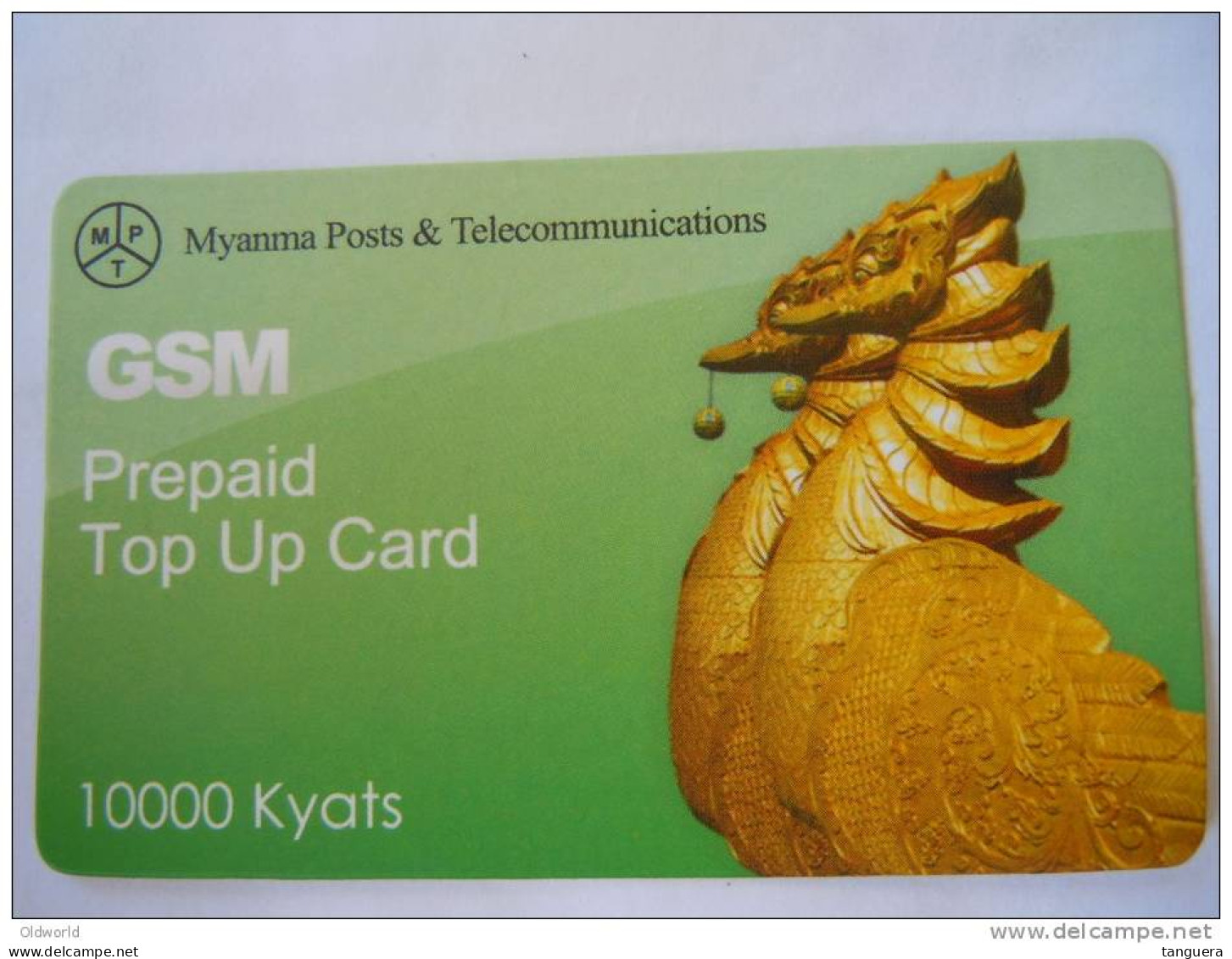 Myanmar Birmanie Burma Birma Hinta (bird) Elite Tech 10000 Kyats Mobile GSM Prepaid TOP UP Card EXP: 19.06.2013 - Myanmar